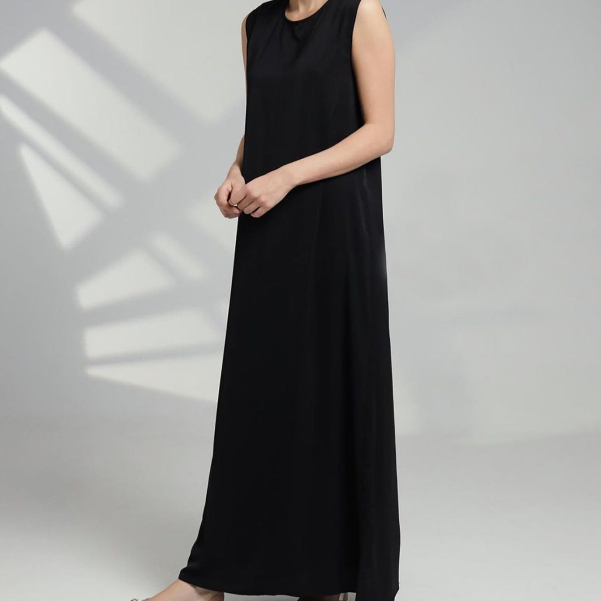 Sleeveless Slip Maxi Dress | Relaxed Fit Base Layer Abaya Dress(MS190) - Mariam's Collection