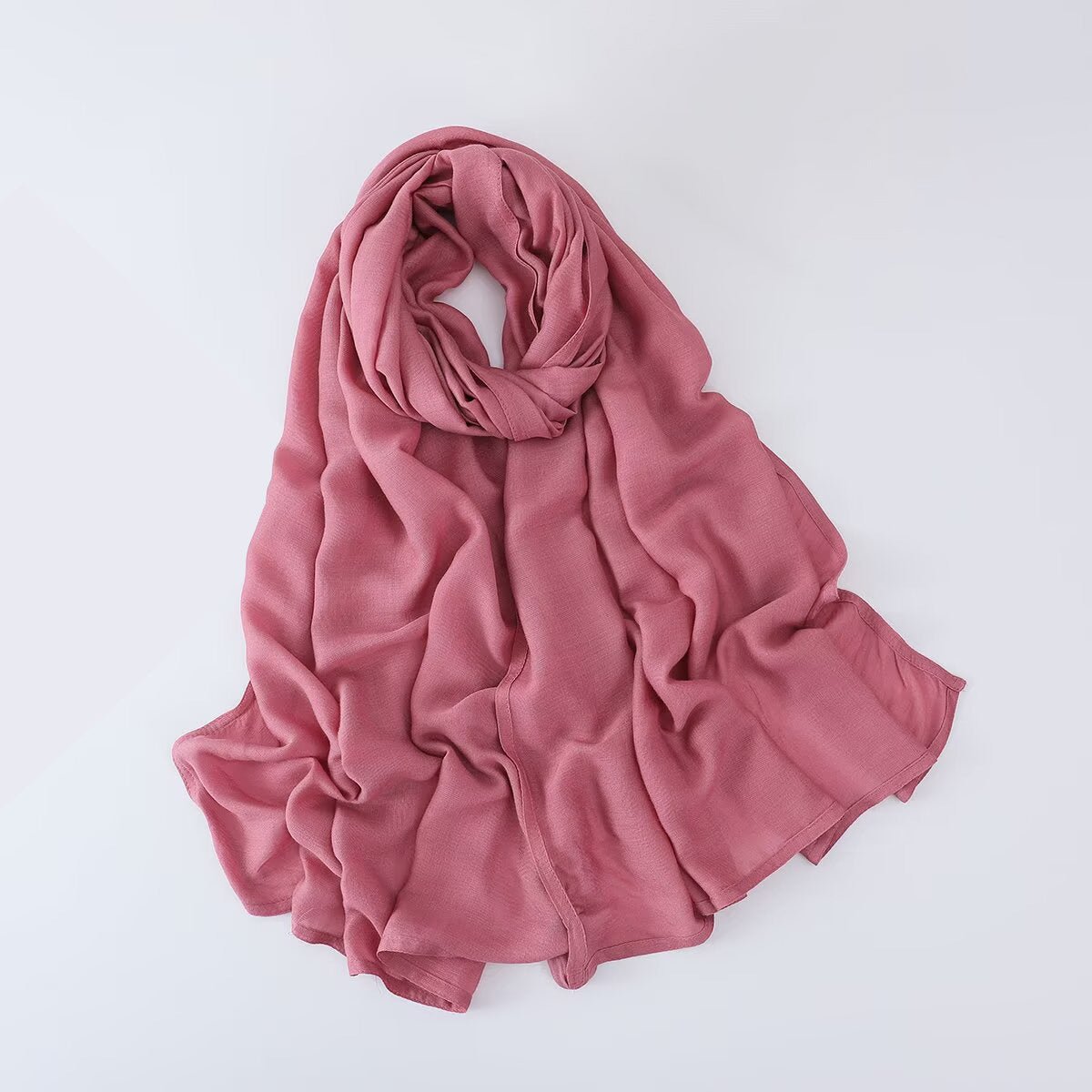 Solid Color Minimalist Versatile Soft Hijab‌ (MH170) - Mariam's Collection