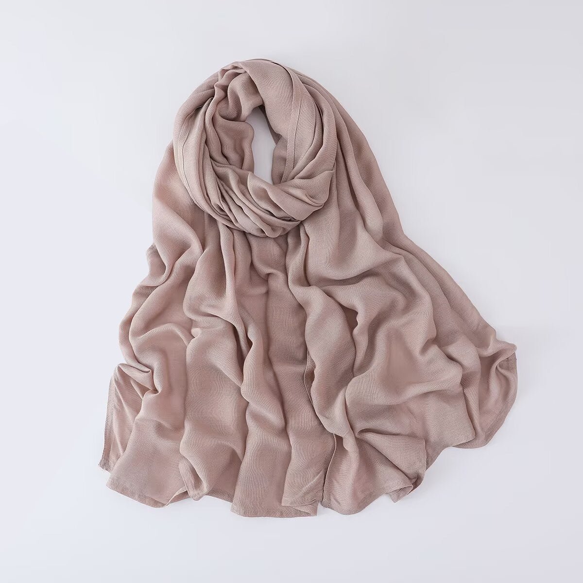 Solid Color Minimalist Versatile Soft Hijab‌ (MH170) - Mariam's Collection