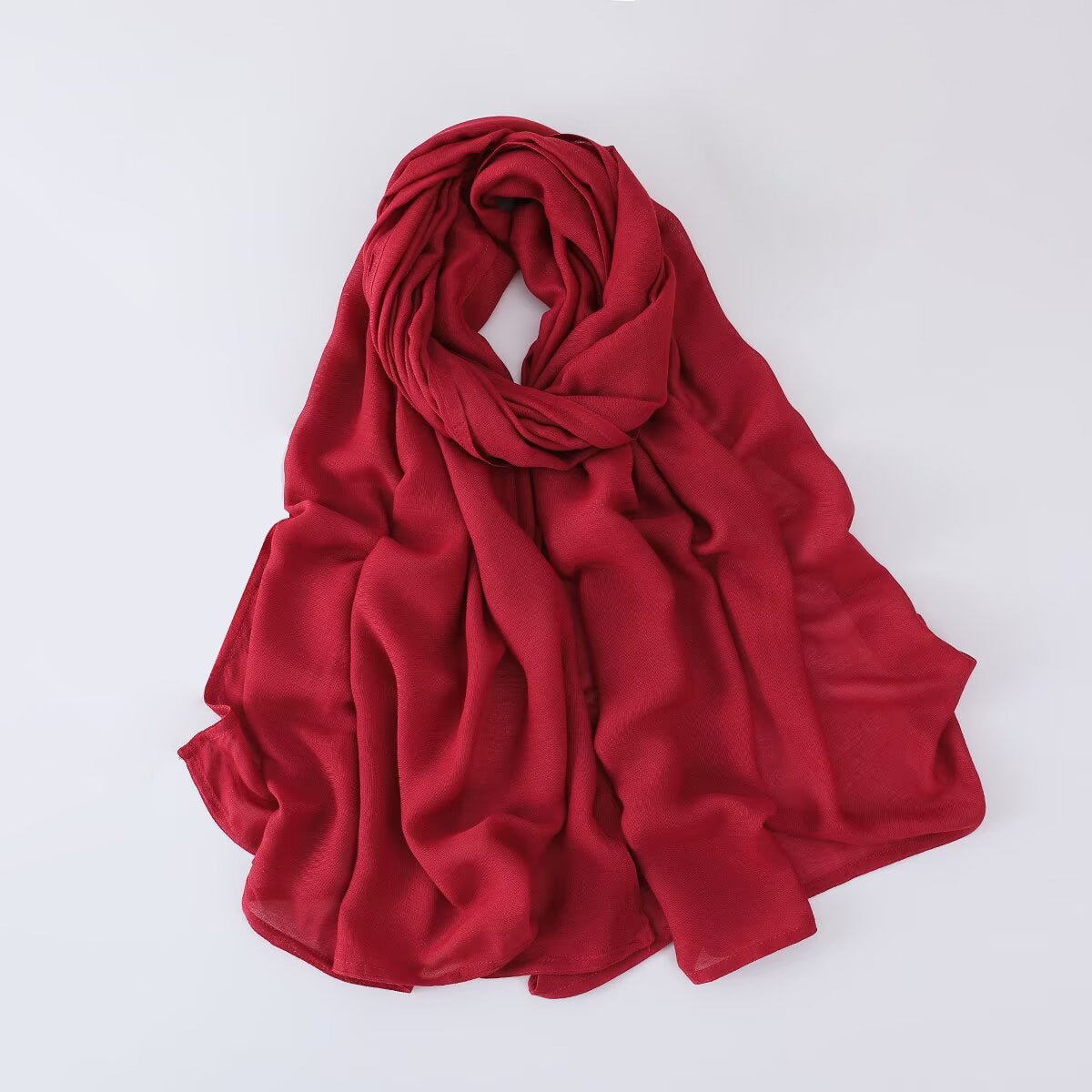 Solid Color Minimalist Versatile Soft Hijab‌ (MH170) - Mariam's Collection