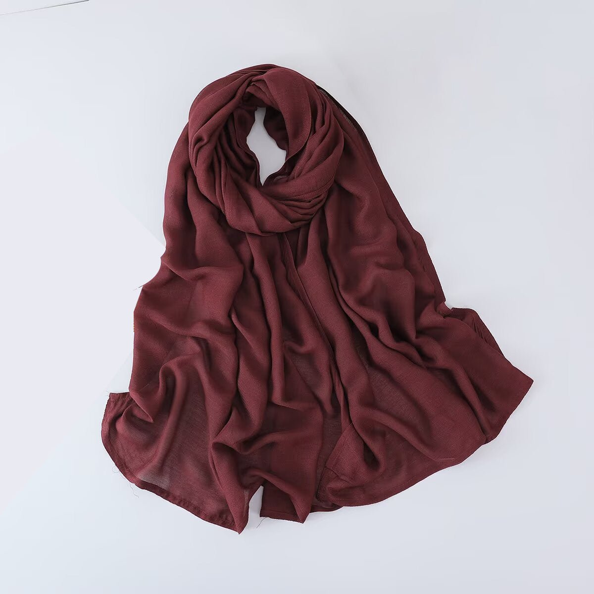 Solid Color Minimalist Versatile Soft Hijab‌ (MH170) - Mariam's Collection