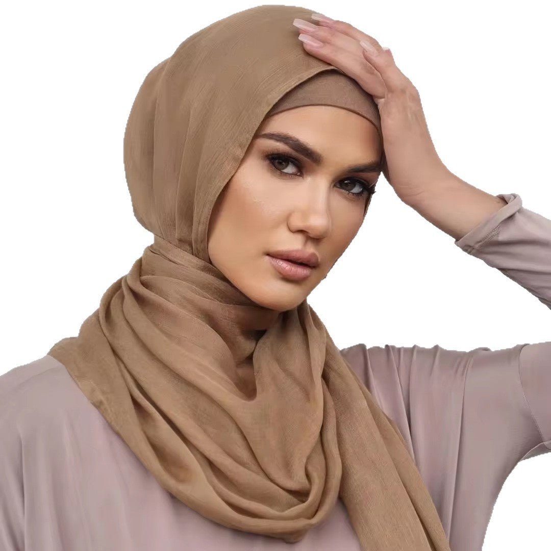 Solid Color Minimalist Versatile Soft Hijab‌ (MH170) - Mariam's Collection