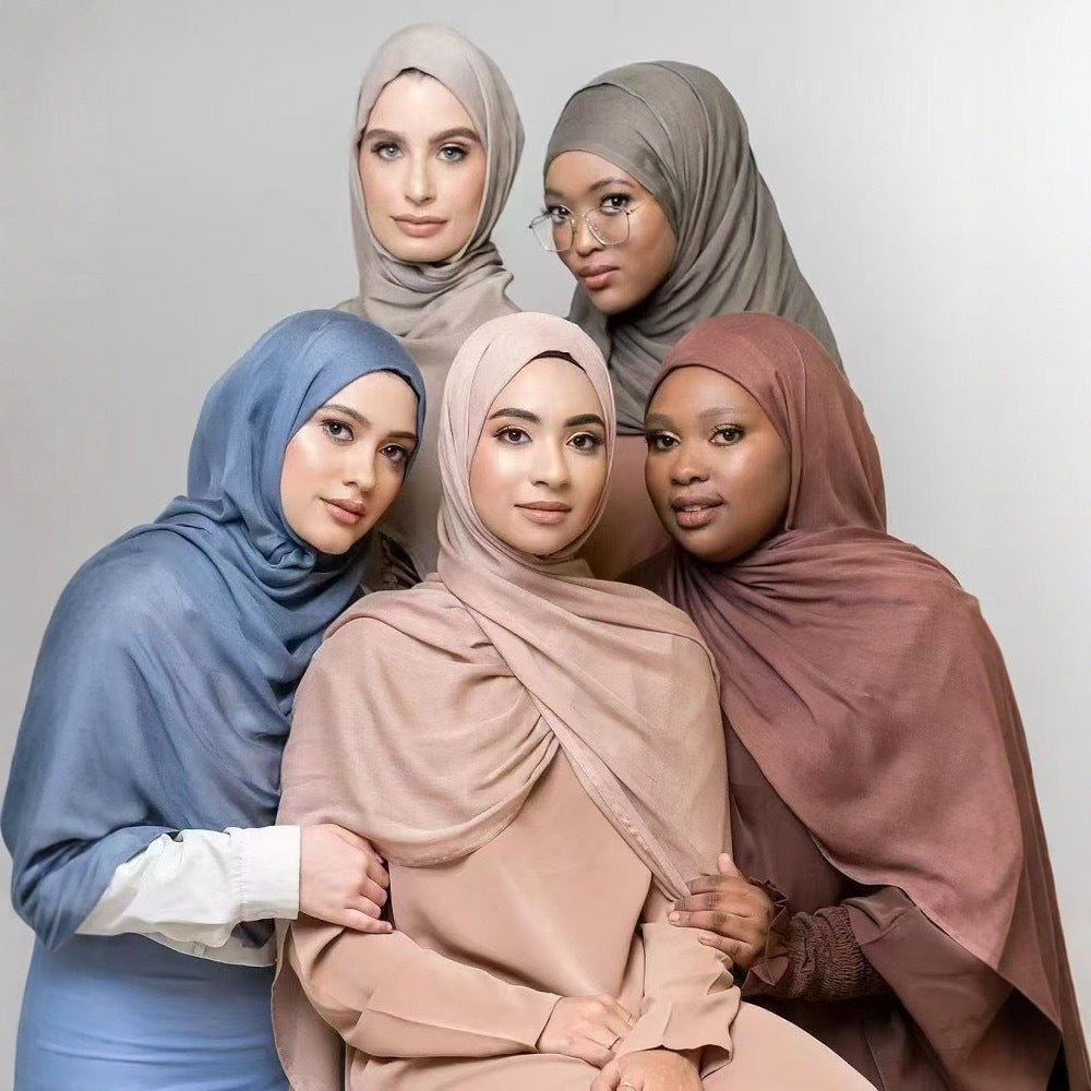 Solid Color Minimalist Versatile Soft Hijab‌ (MH170) - Mariam's Collection