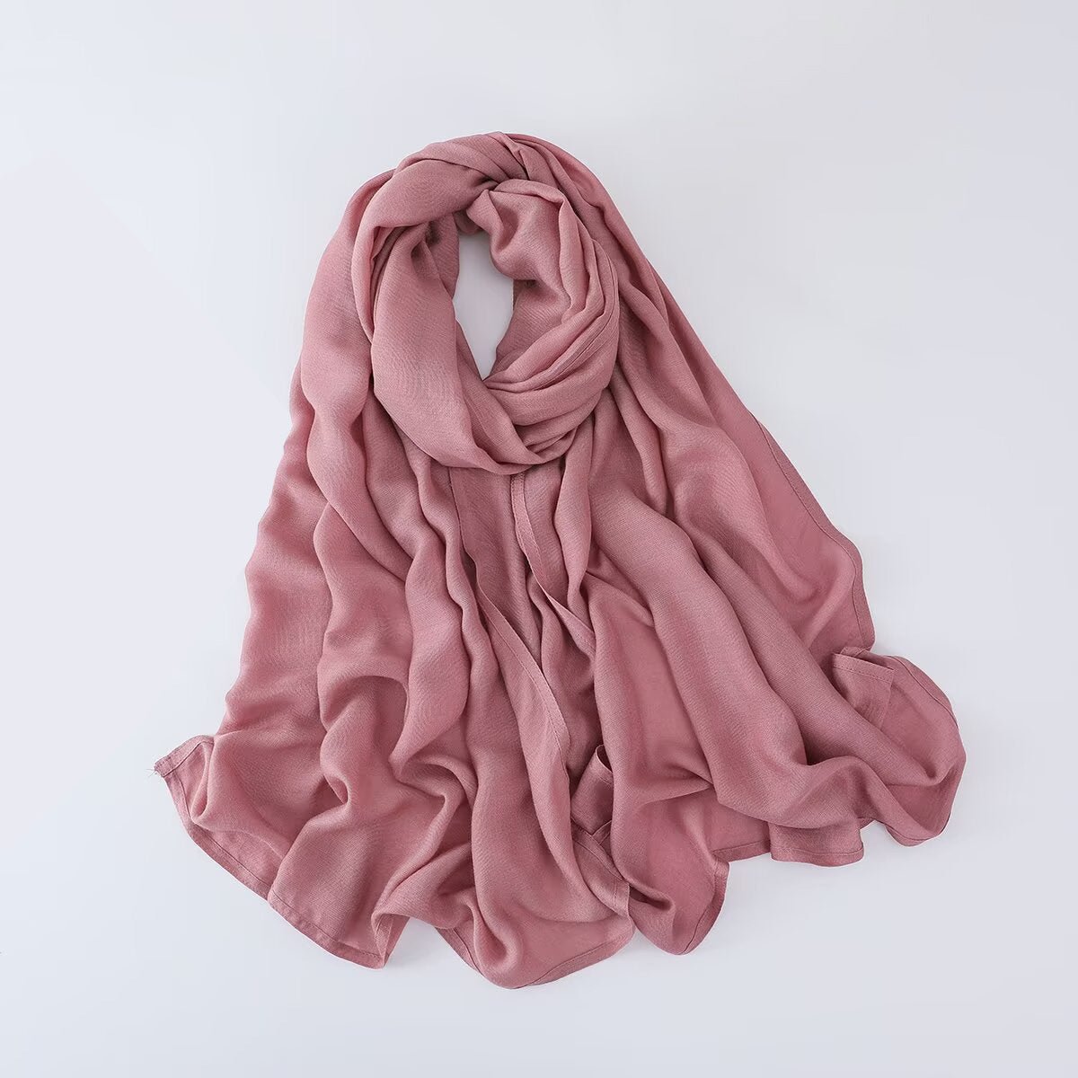 Solid Color Minimalist Versatile Soft Hijab‌ (MH170) - Mariam's Collection