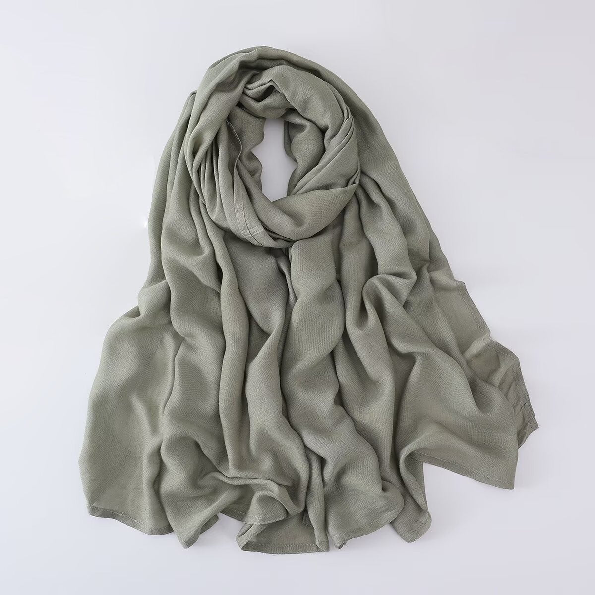 Solid Color Minimalist Versatile Soft Hijab‌ (MH170) - Mariam's Collection