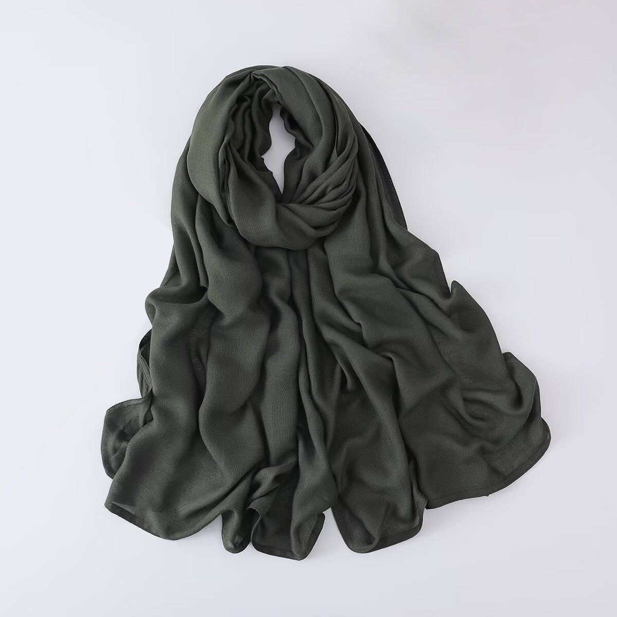 Solid Color Minimalist Versatile Soft Hijab‌ (MH170) - Mariam's Collection