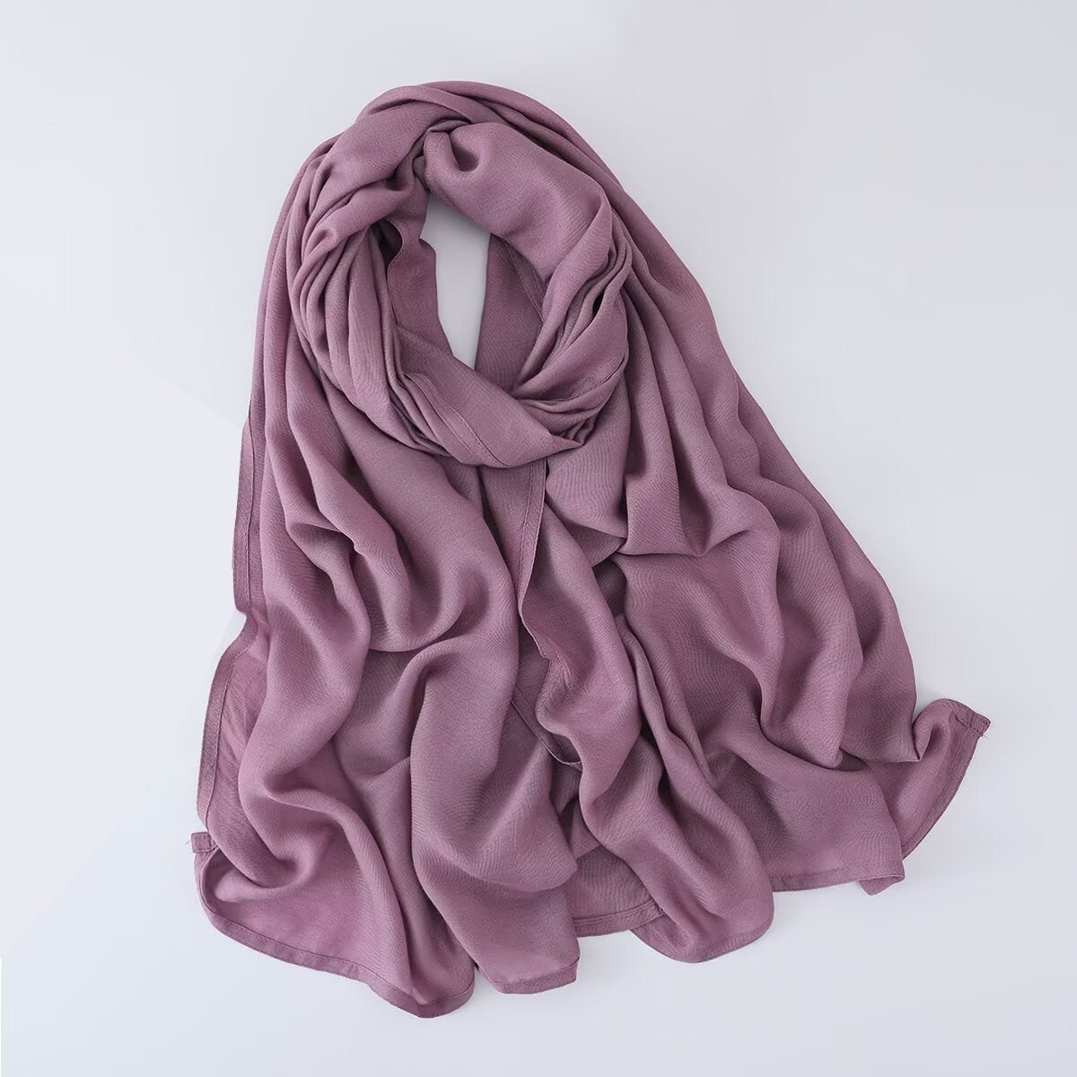 Solid Color Minimalist Versatile Soft Hijab‌ (MH170) - Mariam's Collection