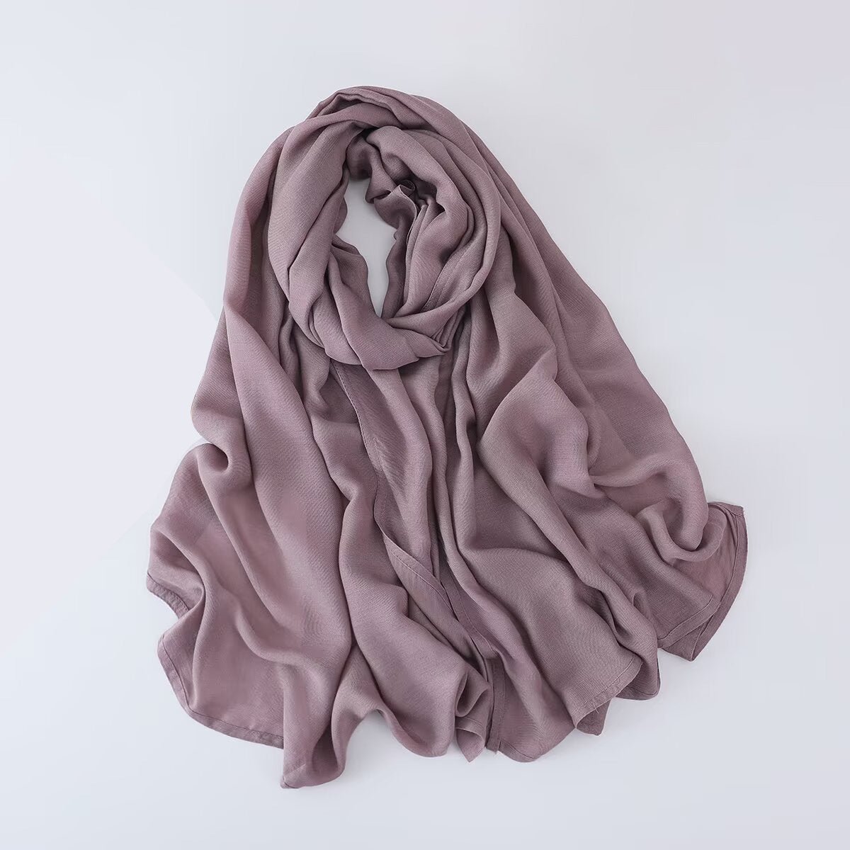 Solid Color Minimalist Versatile Soft Hijab‌ (MH170) - Mariam's Collection