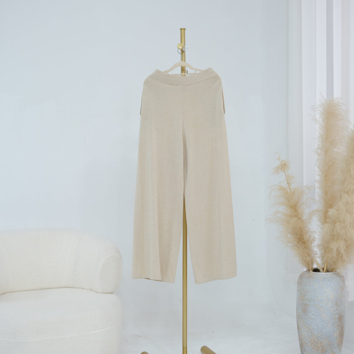 Solid Knit Top & Pants Set(MOA350) - Mariam's Collection