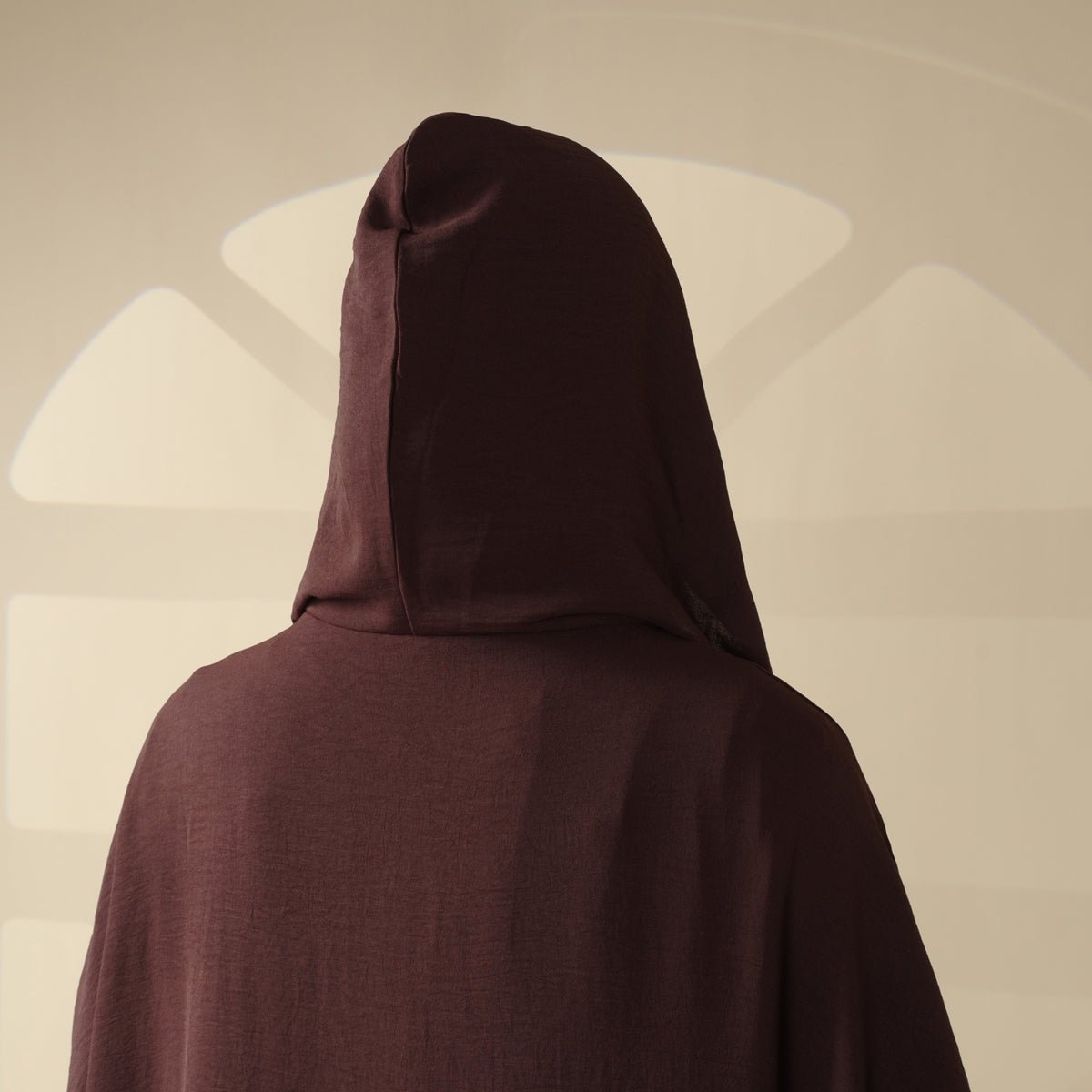 Solid Stylish Jilbab With A Hood | Crepe Jilbab With Attached Hood (MJ015) - Mariam's Collection