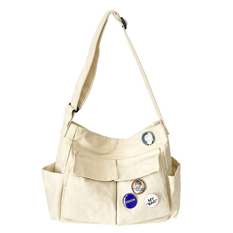 Spacious Multi-Pocket Shoulder Tote（MAC465） - Mariam's Collection
