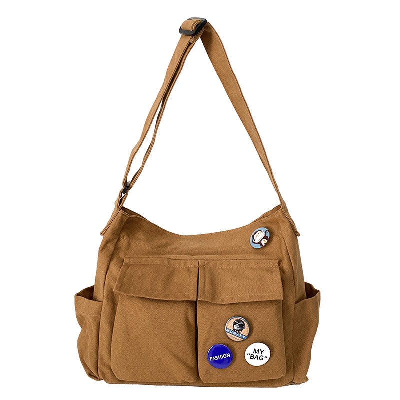 Spacious Multi-Pocket Shoulder Tote（MAC465） - Mariam's Collection