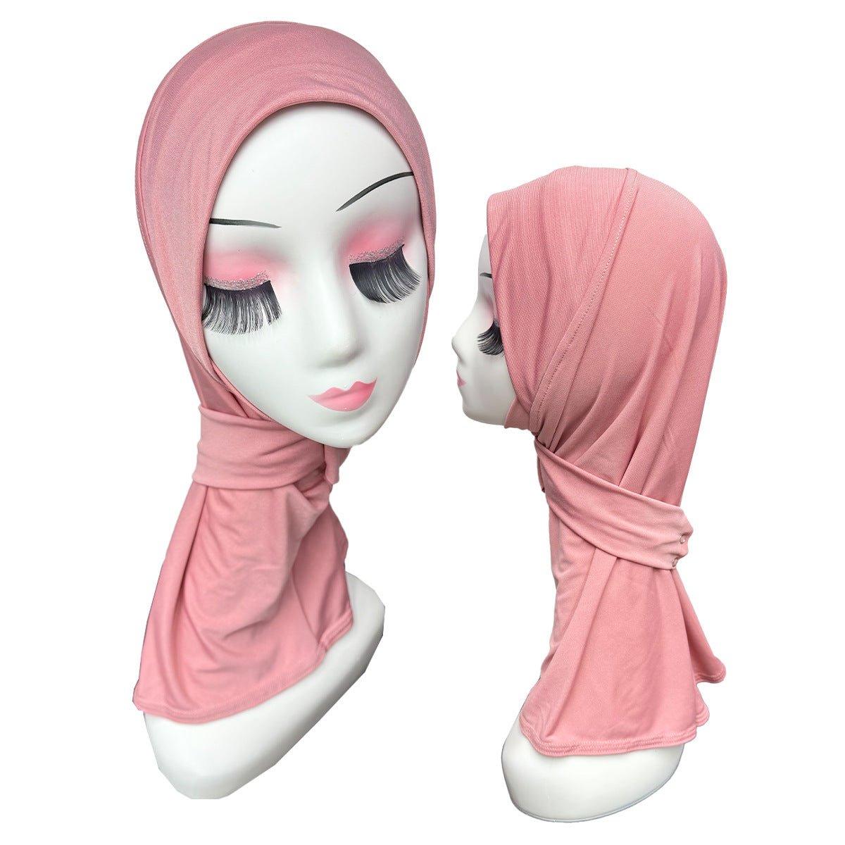 Stretch Underscarf Hijab Cap with Snap Button(MH234) - Mariam's Collection