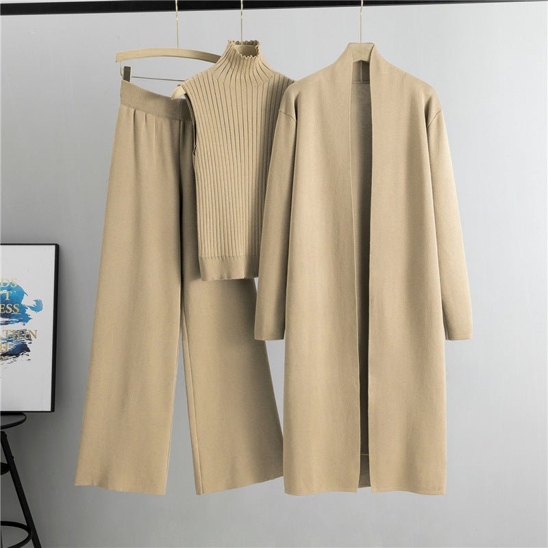 MS032 Sweater Set with Sleeveless Vest 3-Piece Set - Mariam's