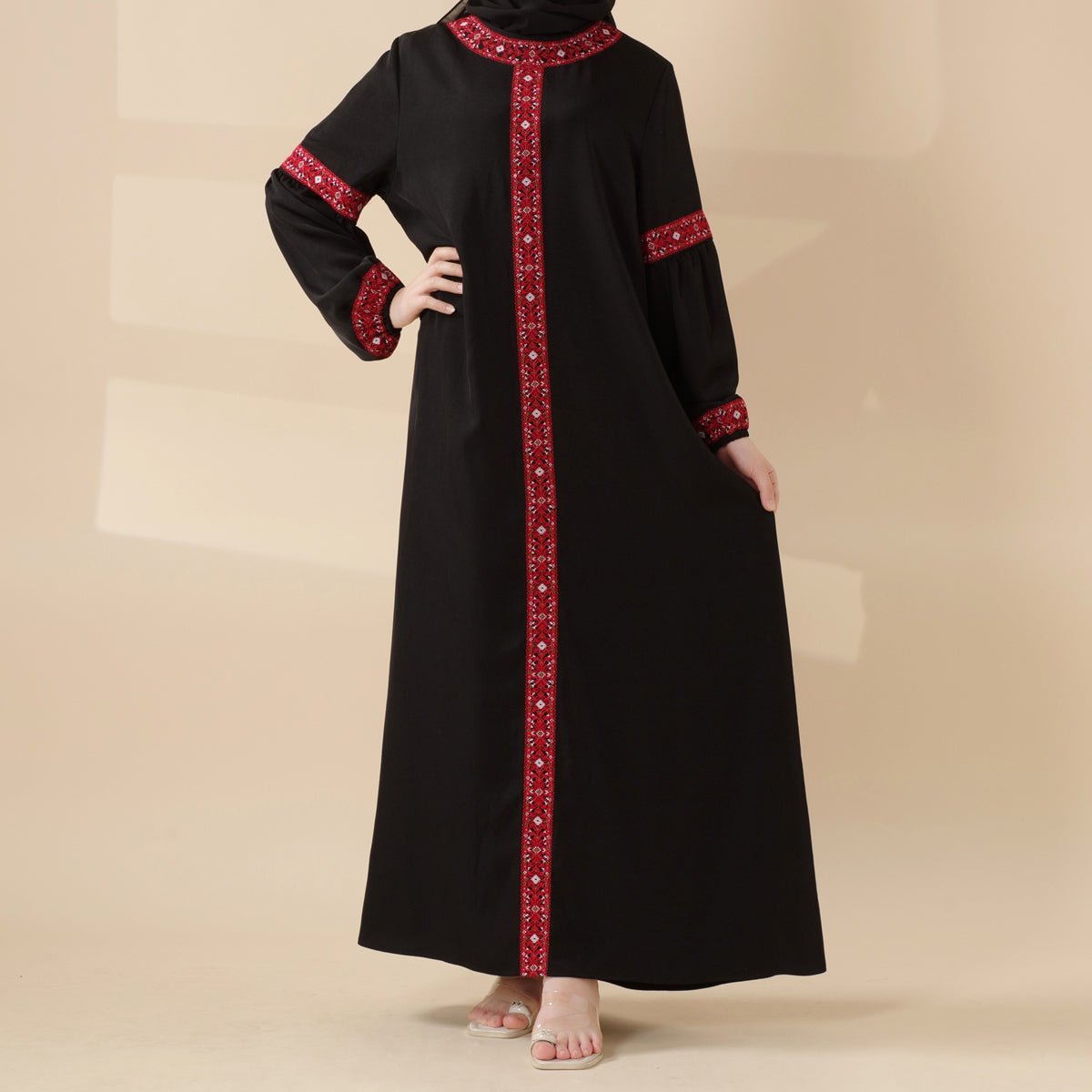 Tatreez Traditional Palestinian Embroidered Heritage Abaya – Collector’s Edition | Limited Pre - Order (MA290) - Mariam's Collection