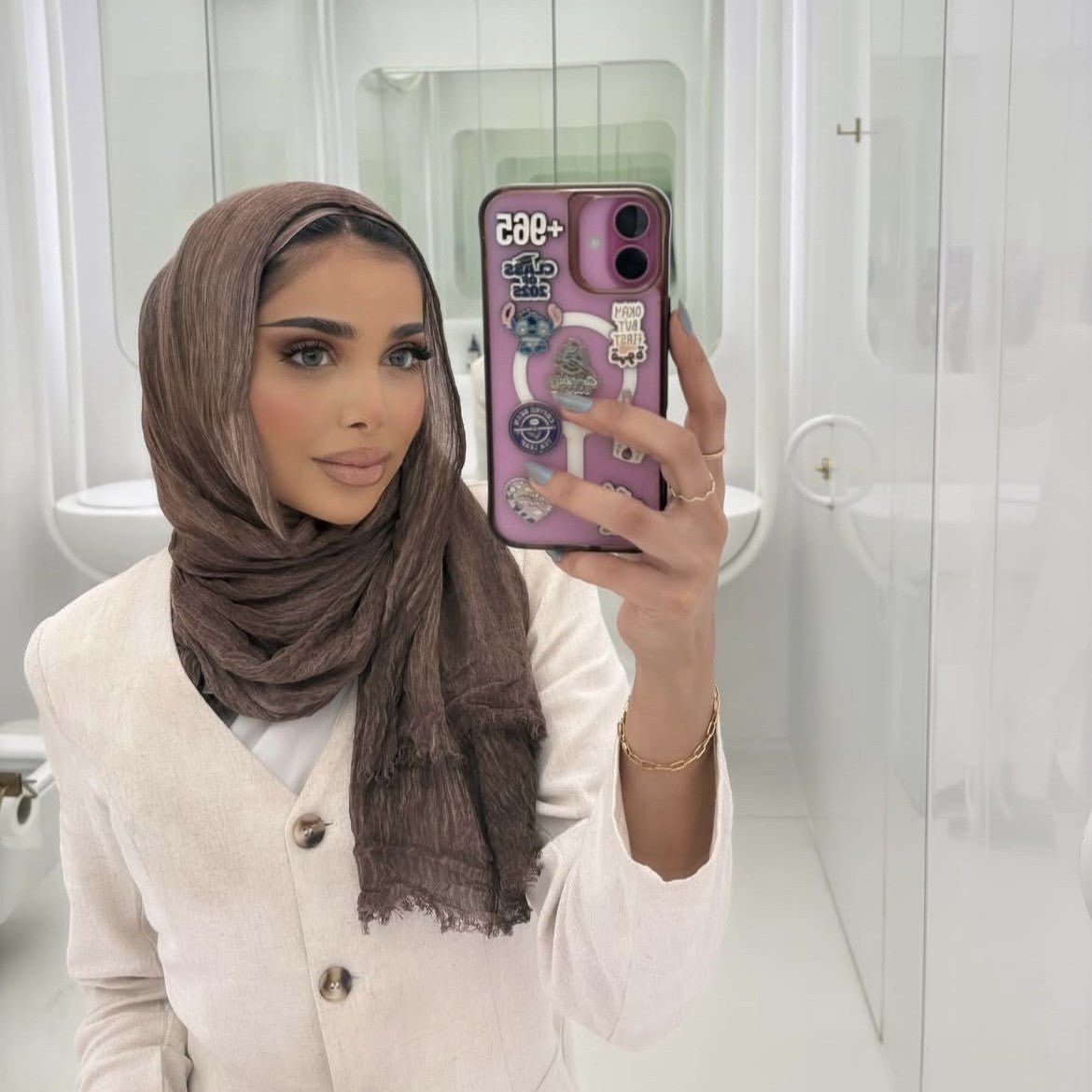 Textured Rayon Crinkle Hijab in Solid Hues Breathable Women's Wrap Hij