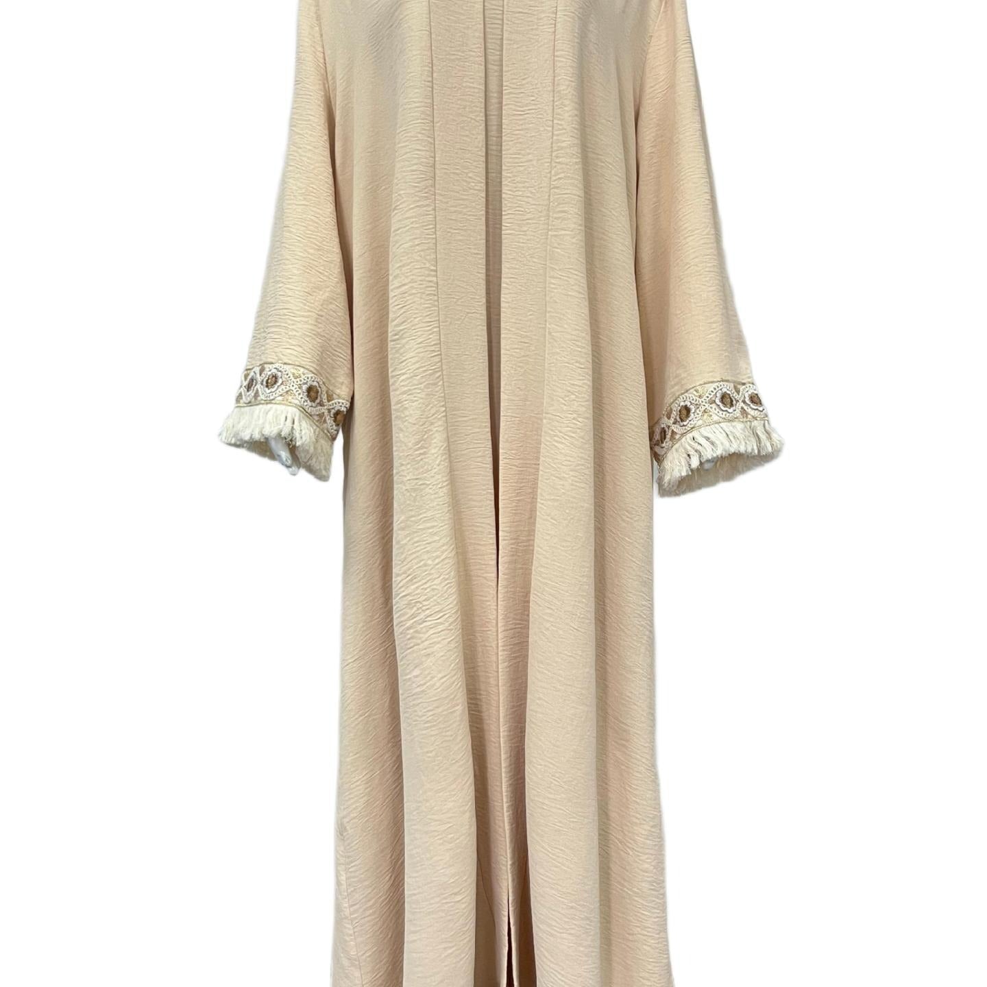 Textured Three-Piece Abaya Set(MOA346) - Mariam's Collection