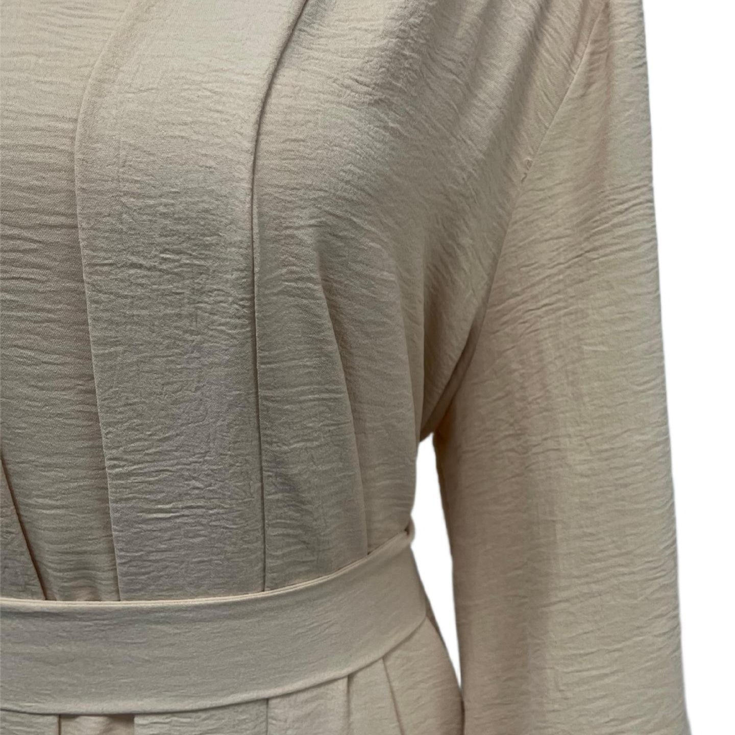 Textured Three-Piece Abaya Set(MOA346) - Mariam's Collection