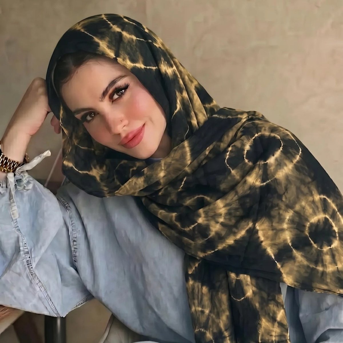 Tie-Dye Hijab Scarf(MH232) - Mariam's Collection