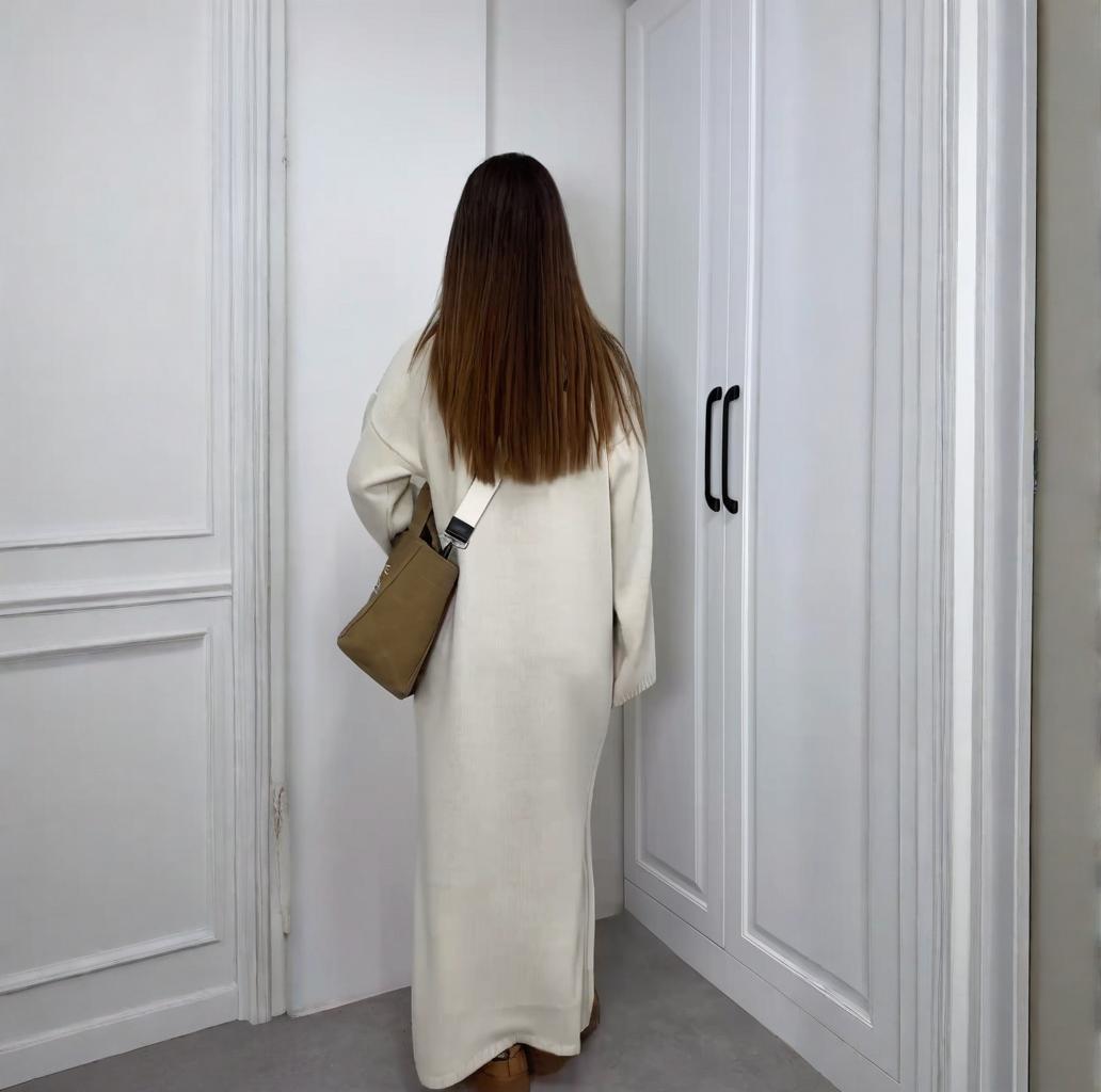 Turtleneck Knit Maxi Dress(MS547) - Mariam's Collection