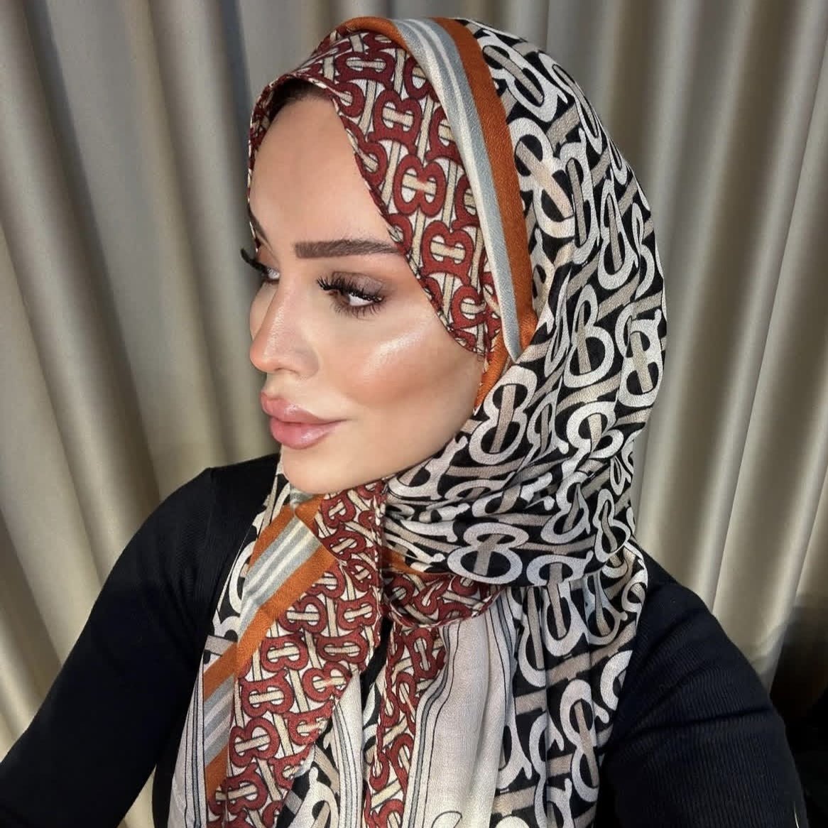 Twill Cotton Printed Scarf(MH215) - Mariam's Collection