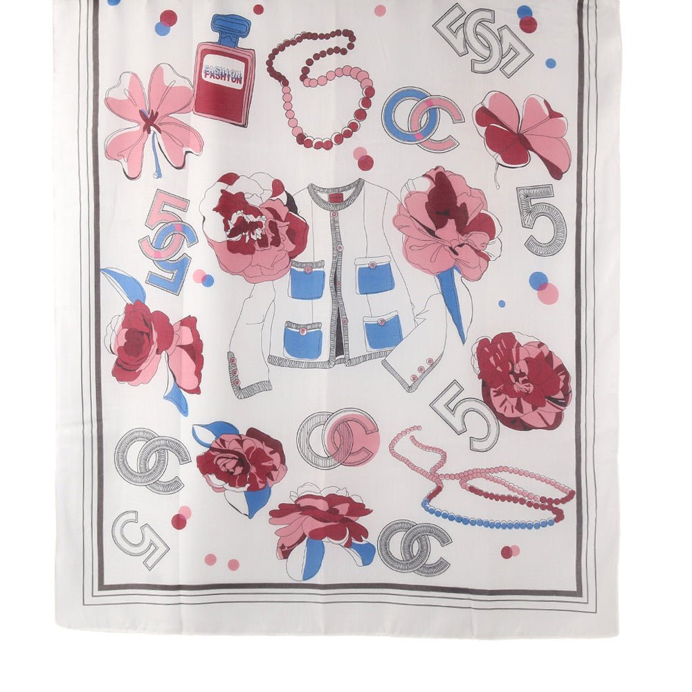 Twill Cotton Printed Scarf(MH215) - Mariam's Collection