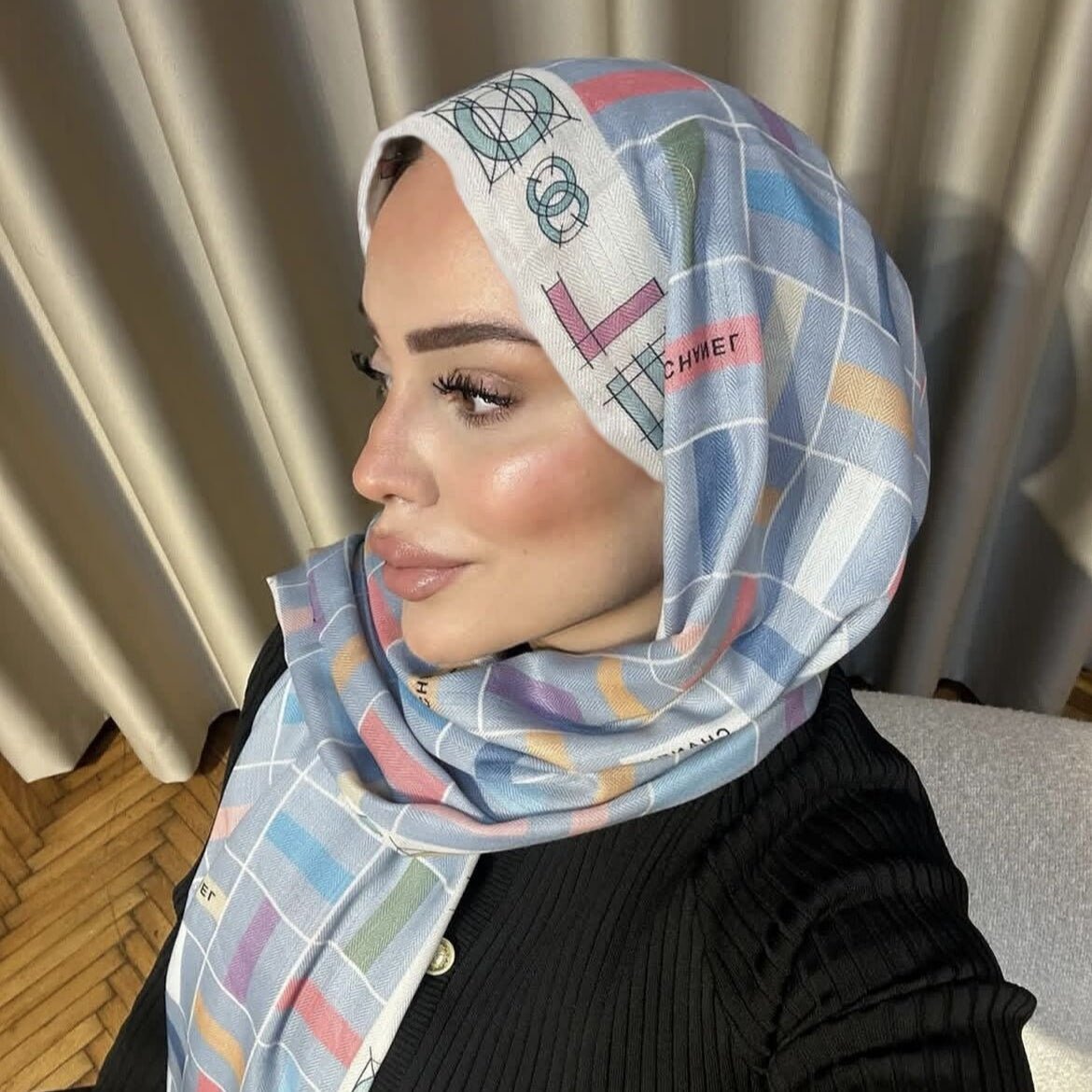 Twill Cotton Printed Scarf(MH215) - Mariam's Collection