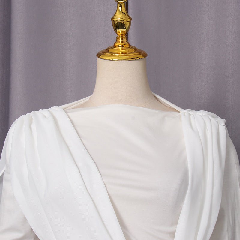 Twisted Drape Maxi Dress(MS364) - Mariam's Collection