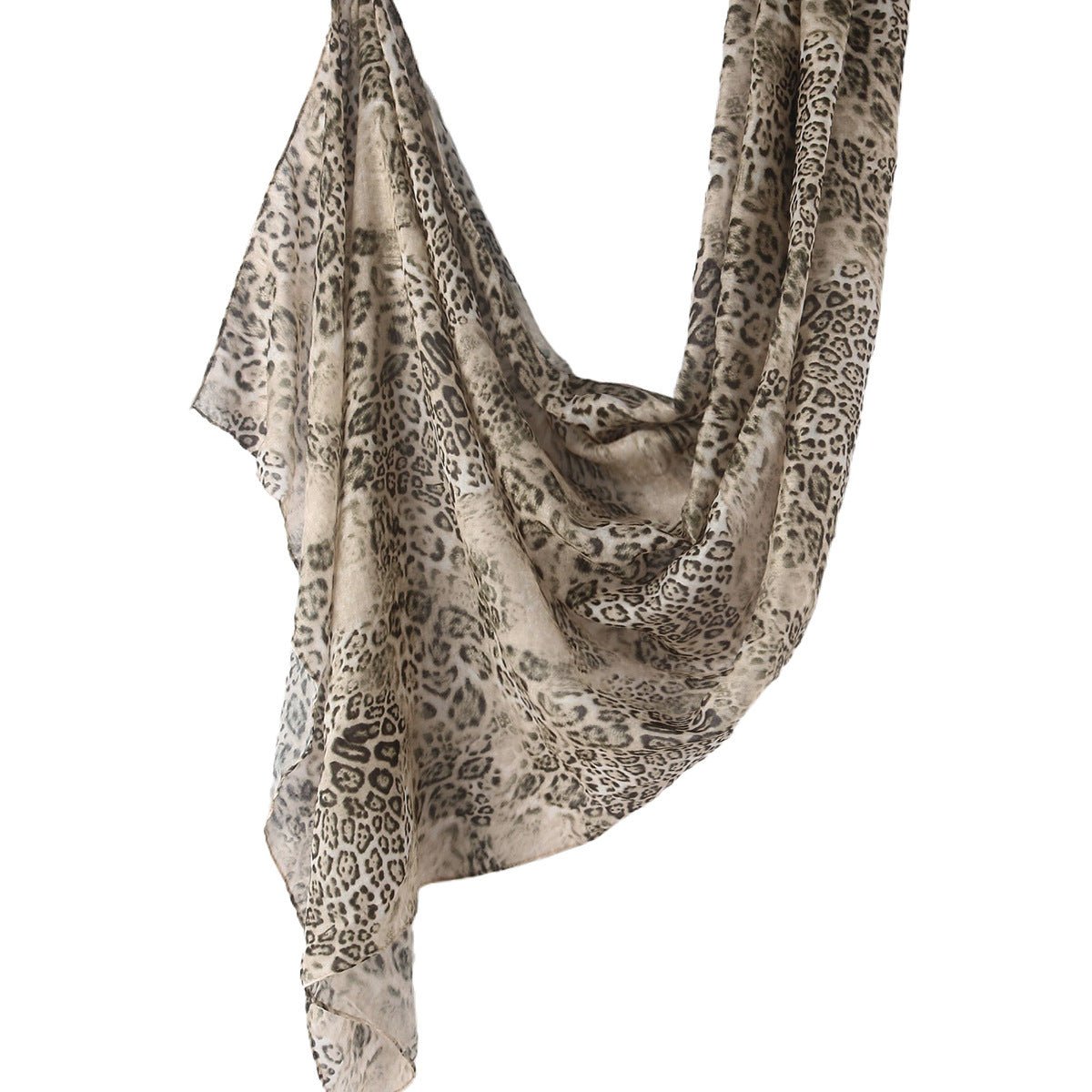 Versatile Leopard Print Fashionable Hijab (MH164) - Mariam's Collection