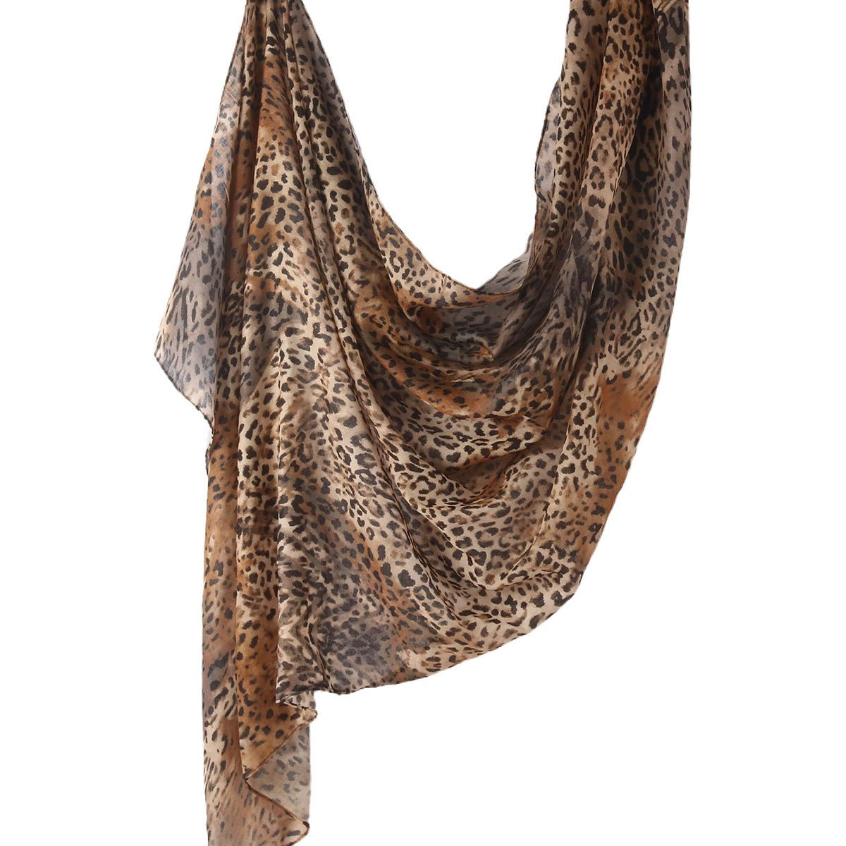 Versatile Leopard Print Fashionable Hijab (MH164) - Mariam's Collection