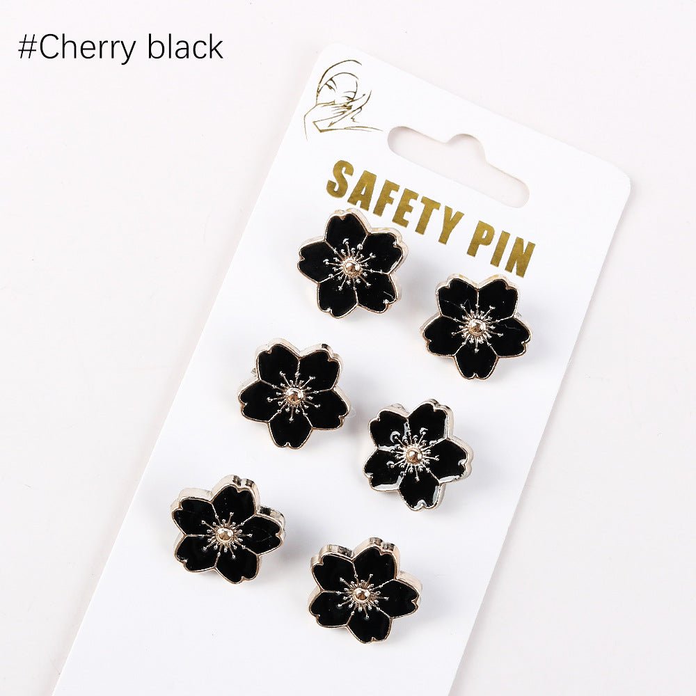 Vintage Enamel Brooch Pin Set(MAC366) - Mariam's Collection