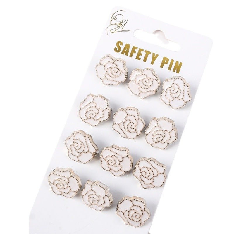 Vintage Enamel Brooch Pin Set(MAC366) - Mariam's Collection