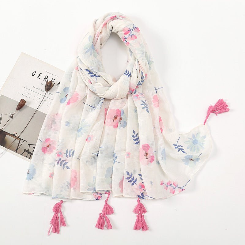 Vintage Patchwork Printed Hijab (MH102) - Mariam's Collection