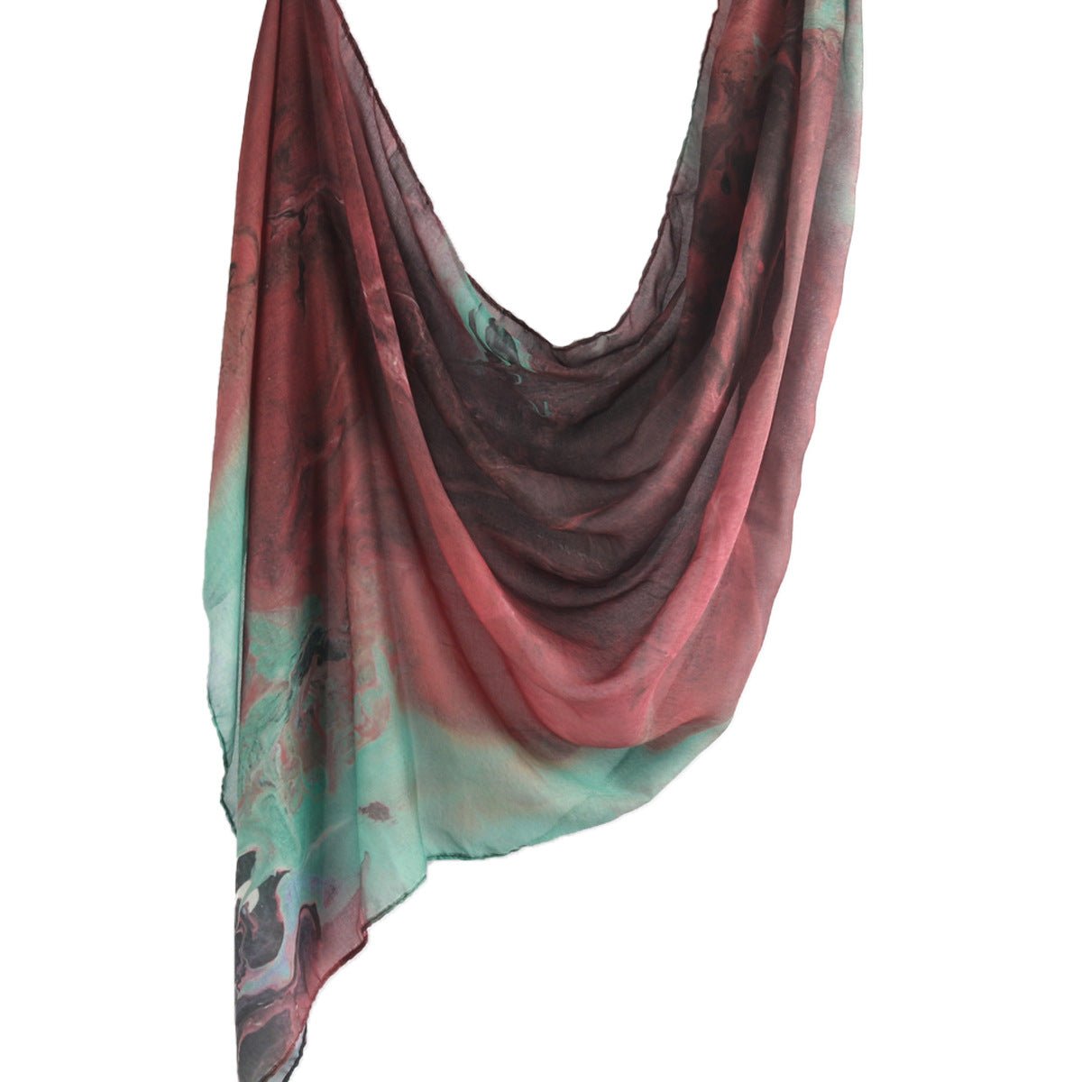 Watercolour Floral Printed Hijab (MH103) - Mariam's Collection