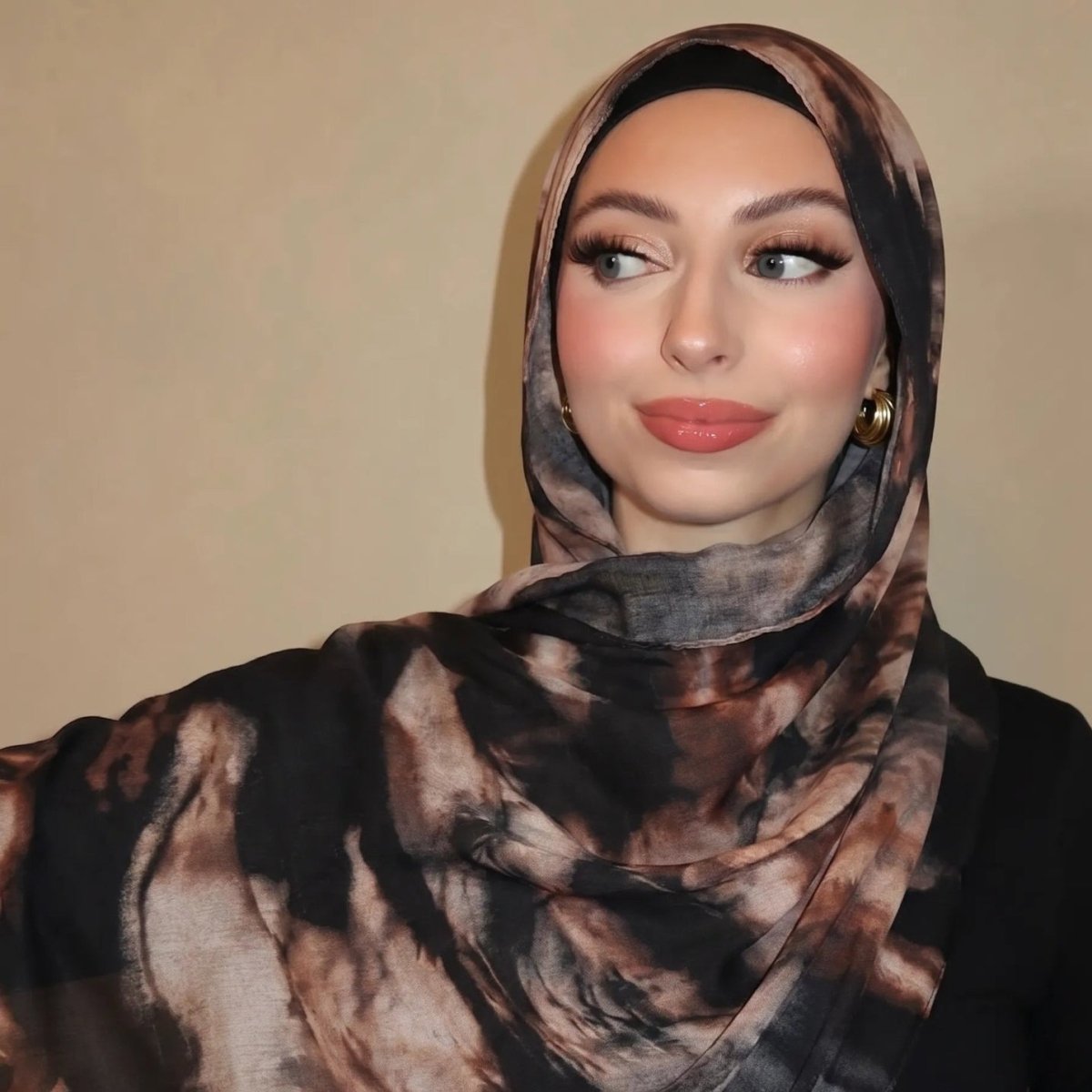 Watercolour Wash Hijab Scarf(MH240) - Mariam's Collection