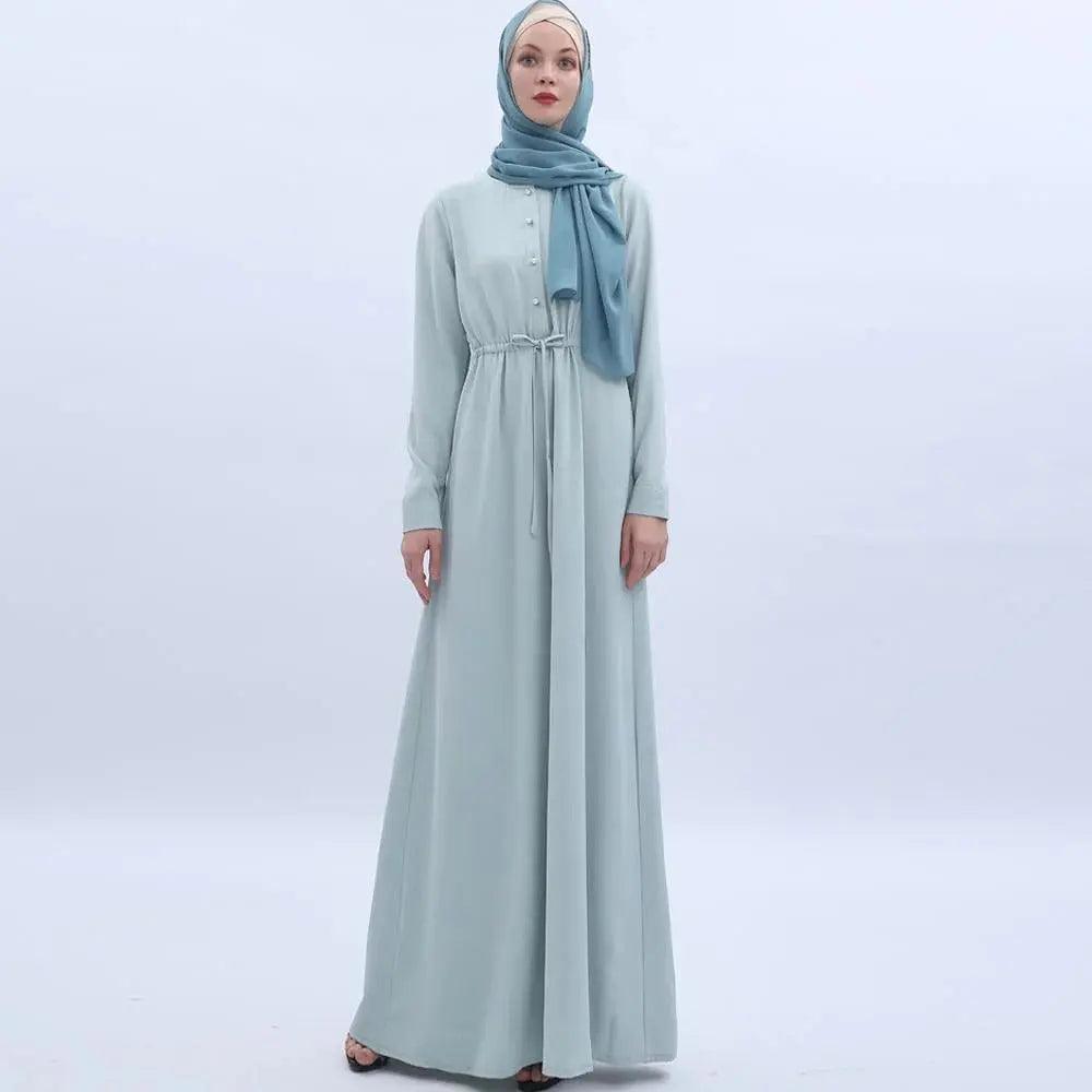 Mint green abaya best sale