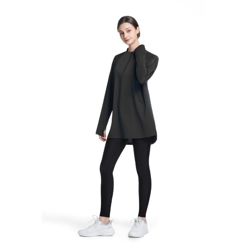 Women's Quick Dry Half Zip Running Top(MS115) - Mariam's Collection