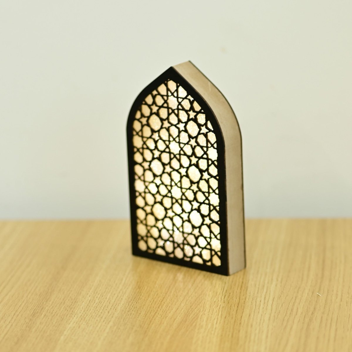 Wooden Light Up LED Gift Eid Decoration (MR070) - Mariam's Collection